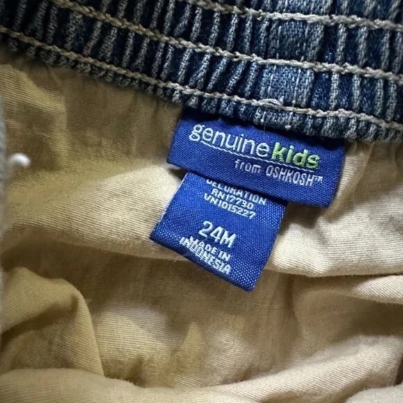 SET Baby Girl's Denim Skirt Size 18- 24 Months Floral Embroidered Blue Black - Picture 6 of 13